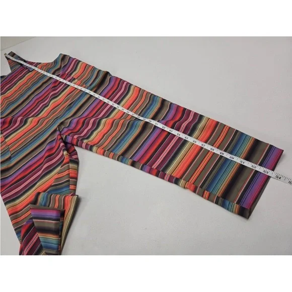 KAVU San Blas Overalls Sunrise Stripe Gorpcore Hiking Active Size L Womens - Picture 7 of 8